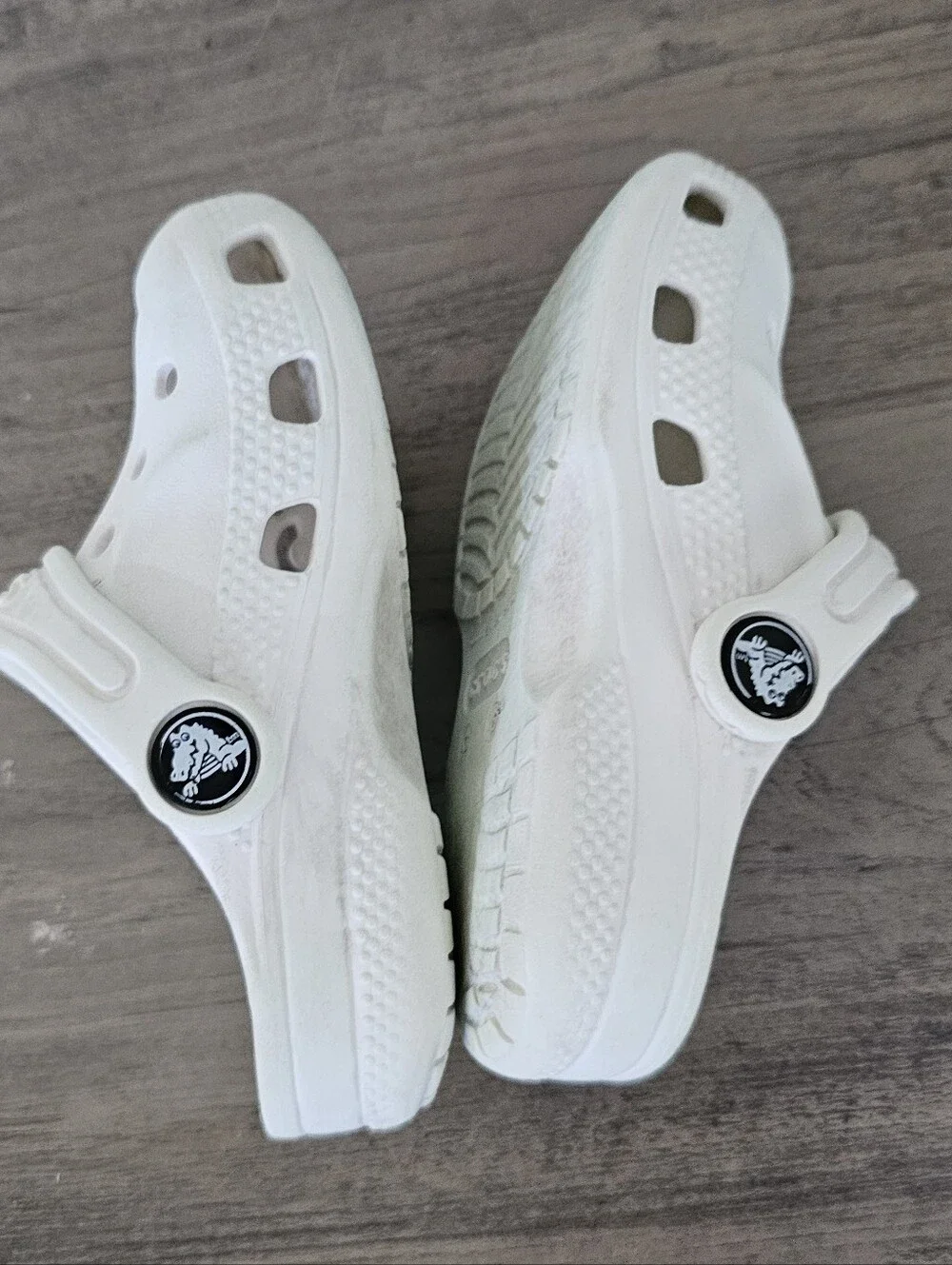 CROCS Kids White Clogs Spider Man Charms Baby Toddler C 6